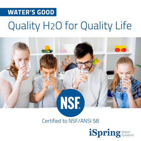 iSpring RCC7, NSF Certified, 75 GPD High Capacity 5-Stage Reverse Osmosis System