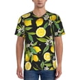 thumbnail image 4 of Haiem Hip Hop Hipster Baseball Jersey Button Down Shirts Sports Uniforms Men Women Jersey(Lemon Fruits Flowers Leaves,XX-Large), 4 of 9
