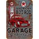 thumbnail image 1 of Letrero Hojalata Metal Hot Rod Pintura Hierro Rectangular Pared para Y Bar 20x30cm, 1 of 9