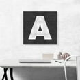 thumbnail image 2 of ARTCANVAS Chalkboard Alphabet Letter A Canvas Art Print - Size: 18" x 18" (0.75" Deep), 2 of 9