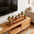 thumbnail image 6 of Solid Wood Multi-Tier Display Shelf, Natural Finish Desktop Organizer for Figurines, Jewelry, Small Plants, and Home Decor, Stylish Living Room and Bedroom Storage Solution, 6 of 6