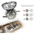 thumbnail image 1 of Fiudx Colador de Repuesto para Fregadero, Protector de Cesta de Acero Inoxidable, Evita Obstrucciones, Apto para Lavavajillas, Rejilla de Malla Pequeña, Ajuste Seguro, Protege Los Trituradores, Fácil, 1 of 6