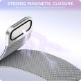 thumbnail image 4 of For Samsung Galaxy Watch 5 Pro 45mm Metal Magnetic Band Mesh Strap with Soft Clear TPU Watch Case, 4 of 4