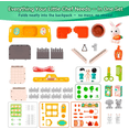 thumbnail image 3 of OLEOCA Vegetable Farm Backpack Toy — 3 in 1 Play Set with Rabbit Toys for Kids, Garden Accessories & Carry Case, Double-Sided Activity Set for Ages 3+, 3 of 7
