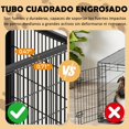 thumbnail image 3 of Valla para perro 7 paneles plegable portátil con puerta 120 x 60 x 60 cm adecuada para perros pequeños y medianos, 3 of 7
