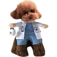 thumbnail image 2 of UOSIA Cowboy Dog Costume with Hat - Blue Cat & Small Dog Halloween Costume, 2 of 7