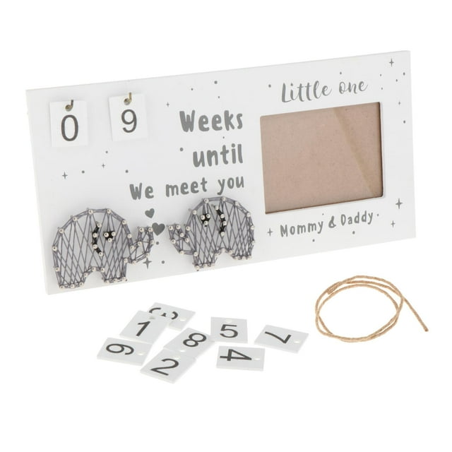 Luzkey Baby Sonogram Picture Frame Baby Photo Frame Unique Wooden Expecting Parents to Be Unique Gifts Picture Frame