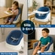 thumbnail image 4 of Asiento Elevador para Bebé Booster 3 en 1 Portátil con Bandeja para Comer y Respaldo Ajustable Silla Infantil para Alimentación Viajes Entrenamiento Comedor Bebés de 6 Meses a 3 Años, 4 of 8
