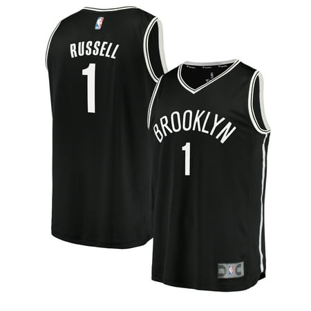 - D'Angelo Russell Brooklyn Nets Fanatics Branded Fast Break Replica Jersey Black - Icon Edition