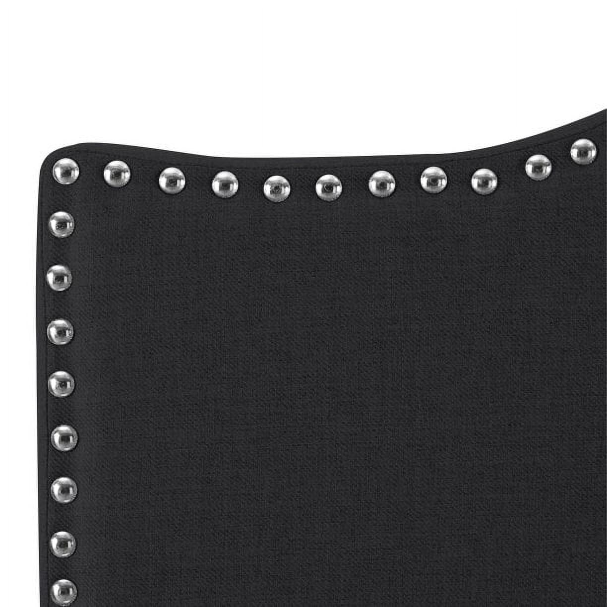Cassandra Headboards for Full Size Bed, Upholstered Button Tufted Bed Headboard, 12 Adjustable Positions Full Headboard Only, Wall Mounted Headboard, Bed Backboard Linen Fabric Head Board Black