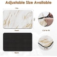 thumbnail image 4 of Coffee Mat for Countertops, Marble White Gold Dish Drying Mat 2 Pcs for Kitchen Coffee Bar Accessories, Fit Under Coffee Maker Espresso Machine Dish Rack Hide Stain Rubber Backed 12x19in, 4 of 6