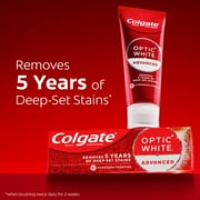 Colgate Optic White Advanced Sparkling White Toothpaste with 2% Hydrogen Peroxide, Mint, 2 Pack, 3.2 OZ