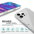 thumbnail image 4 of Hybrid Clear Case For iPhone 12 Pro Max (6.7 inch), Hard PC Back with Shockproof Soft TPU Bumper Protective Crystal Cover, by Insten, 4 of 10