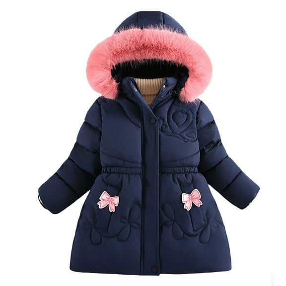MuXiKeJi Clothes Girls Winter Down Coat Heavyweight Insulated Hooded Jacket Warm Lined Outerwear For Cold Weather