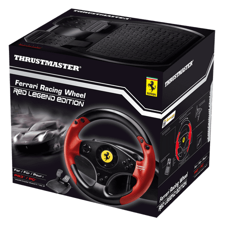 Thrustmaster - Ferrari Red Legend Edition Racing Wheel for PC, PS3