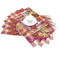 thumbnail image 2 of YFYANG Washable Heat-Resistant Placemats, 70% PVC/30% Polyester, Red Baroque Floral Texture Kitchen Table Mat, 12" x 18" 1 Pcs, 2 of 6