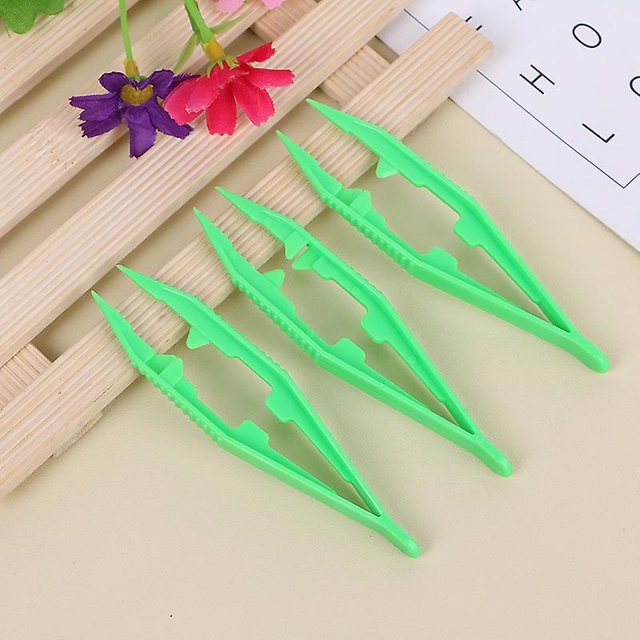 Pinzas de plástico, pinzas para cuentas de plástico, pinzas para manualidades, herramientas para cuentas de fusibles, fabricación de joyas, manualidades Diy hechas a mano para ni?os (30 uds)