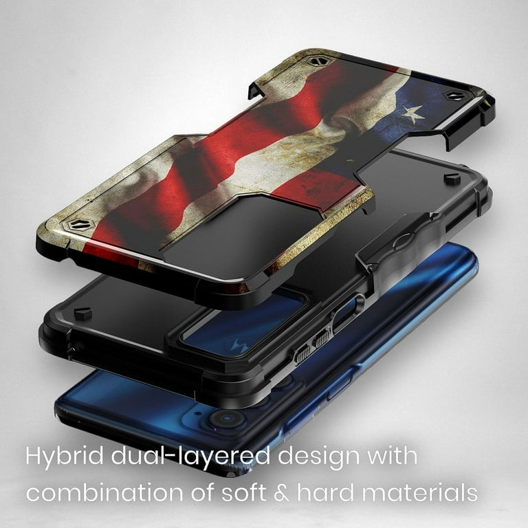 Cass Creations Case Compatible with Motorola Edge 2021 5G UW, Hybrid  Shockproof Bumper Protective Phone Cover - American Flag - Walmart.com
