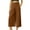 Brown, variant on fheaev Wide Leg Capri Pants For Women Summer High-Waist Elastic Waist Loose Pants With Pockets Lightweight Pants Summer Casual Cropped Pants