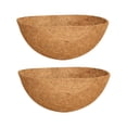 thumbnail image 1 of Injueey Estera de coco Natural de 2 piezas para relleno de plantas biodegradables forrado con estambres de coco para restaurantes Jardín y Patio circular 12 pulgadas, 1 of 6