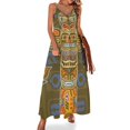 thumbnail image 1 of Vestido sin mangas con tótems de Alaska, vestidos para mujer , vestidos elegantes, ropa de verano, 1 of 7