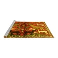 thumbnail image 2 of Ahgly Company Machine Washable Indoor Rectangle Animal Yellow Traditional Area Rugs, 2' x 3', 2 of 4