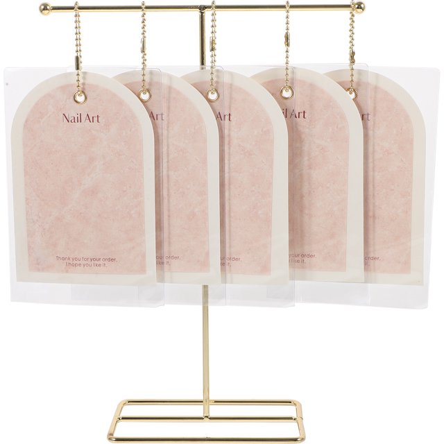 juego de tarjetas de exhibición de uñas postizas, soporte para uñas postizas, tarjetas de exhibición de uñas con soporte