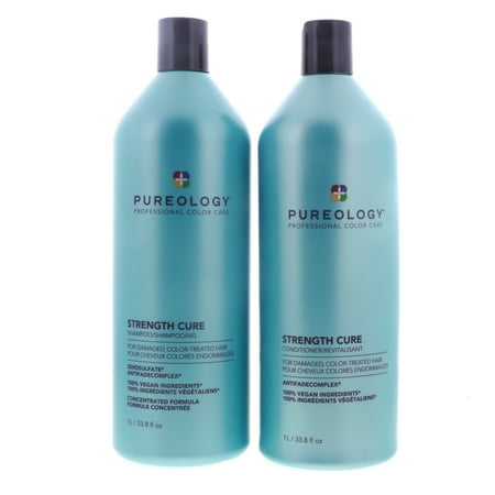 Pureology Strength Cure Conditioner, 33.8 oz 1 Pc, Pureology Strength Cure Shampoo, 33.8 oz 1 Pc