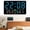 E, variant on YCCMML Digital Wall Clock, Large LED Alarm Clock with Humidity Temperature Date & Comfort Indicators, Wall Mount or Desk Stand