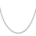 thumbnail image 2 of 925 Sterling Silver Open Link Chain Styles Necklace 2 mm Elongated 20 inch, 2 of 4