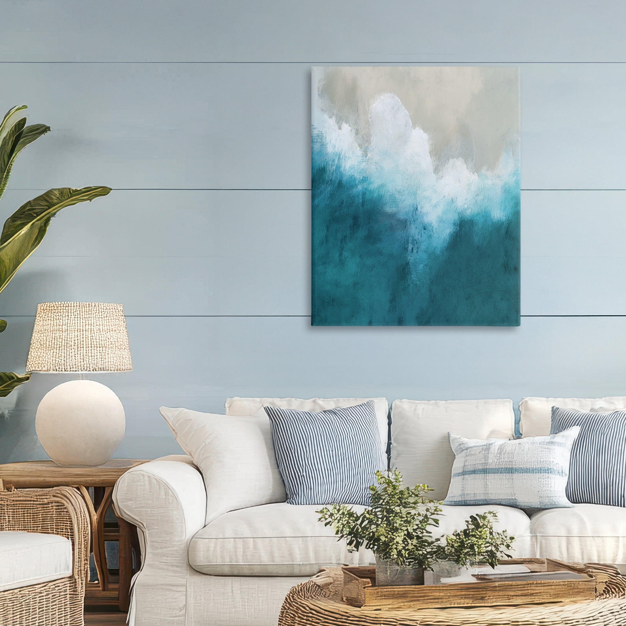 Stupell Industries Aerial Tide Abstraction Canvas Wall Art, design by Denise Brown
