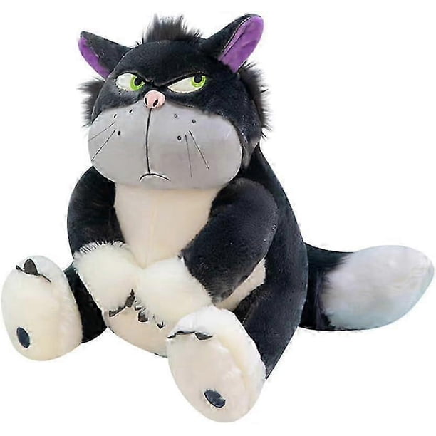 Angry Cat Plush Toy, Cute Cat Stuffed Animal Soft Kawaii Anime Plush Evil Black Cat Plush Toy For Kids Birthday Christmas