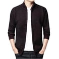 thumbnail image 1 of WREESH Cardigan Tricoté à Fermeture Éclair Automne et Hiver pour Hommes Veste Décontractée Confortable, 1 of 1