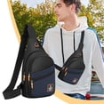 thumbnail image 1 of Xihbxyly Bolso Bandolera de Moda, de Piel Suave, con Correas Ajustables y Múltiples Bolsillos para Un Almacenamiento Organizado. Ideal para Viajes o Trabajo. Unisex. Tamaño: 30 X 17 X 6 Cm., 1 of 6