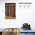 thumbnail image 5 of Yosemite National Park, California, See Yosemite, Mariposa Grove Birch Wood Wall Sign (12x18 Rustic Home Decor, Ready to Hang Art), 5 of 5