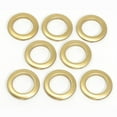 thumbnail image 2 of Dritz Curtain Grommets, 1-9/16" (40 mm) Inner Diameter, Heavy-Duty Plastic, Brass Color, Snap-On Design, Tool-Free Installation, 8-Pack, 2 of 6