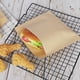 thumbnail image 3 of Paquete de 100 bolsas planas de papel Kraft para sándwich, hoja envolvente marrón sin blanquear, calidad alimentaria, para aperitivos, galletas y pan, 3 of 6