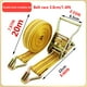 thumbnail image 4 of Scienceny Correas para camiones y automóviles de 20M, cinturón ancho de flejado con doble gancho, tensor de correa, tensores de hebilla, Herramientas y ferretería, 4 of 6
