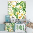 thumbnail image 3 of Designart 'Yellow Flowers and Tropical Foliage VII' Modern Framed Art Print, 3 of 4