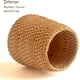 thumbnail image 5 of Portalápices de mimbre para escritorio, portalápices de maquillaje hecho a mano, organizador de escritorio para oficina y hogar, vaso para bolígrafo de ratán (cono), 5 of 5