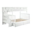 thumbnail image 2 of Woodland Staircase Bunk Bed Twin over Full with 2 Urban Bed Drawers in White, 2 of 7