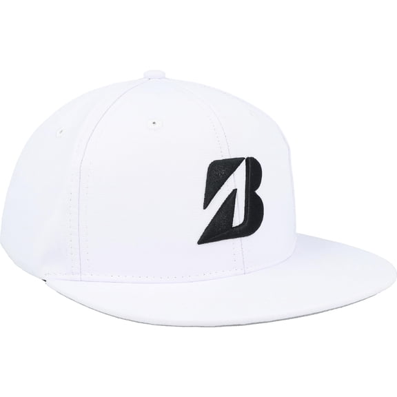 Bridgestone Tour Flat Snapback White Headwear Men Fits All