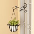 thumbnail image 1 of Macetas montadas en la pared Gancho para estante Soporte decorativo para plantas Percha (Negro), 1 of 4