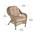 thumbnail image 3 of Jiallo Outdoor Garden Patio 2 Pc Cappuccino Furniture Chair Set, 3 of 3