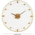 thumbnail image 3 of DecMode 28" Gold Metal Wall Clock with Acrylic Face and Ball Accents, 3 of 9