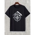 thumbnail image 3 of Men's Casual Slightly Stretch "Compass" Graphic Tee, Male Clothes for Summer, 3 of 8