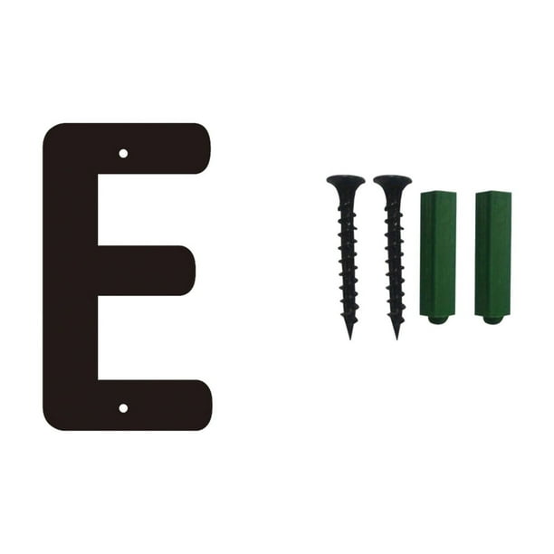 Signo de letras de los números de la casa del arte del hierro 3D con tornillos, caracteres decorativos del alfabeto de metal para la dirección de la casa, el jardín, la decoración de la tienda
