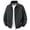 Black, variant on Men's Sports Shell Jacket Zip-Up Lapel Lightweight Windbreaker Zipper Pockets Fall Spring Outdoor Recreation Coats Big and Tall Gray L