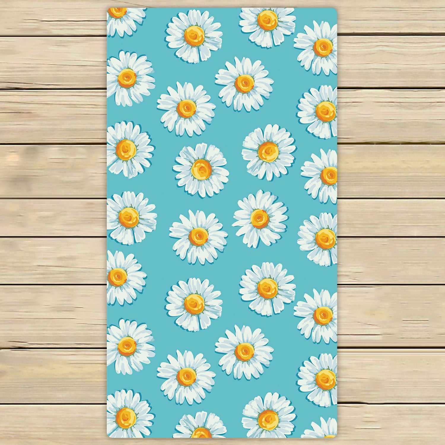 ZKGK Daisy Floral Flower Pattern Hand Towel Bath Towels Beach Towel For