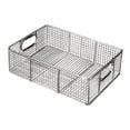 thumbnail image 2 of Siruishop Panier Organisateur pour Friteuse, Conteneur à Collations, Panier de Présentation en Fil d'Acier Inoxydable, Panier pour Friteuse pour Comptoir de Cuisine, Table à Domicile, Restaurant 38cmx25cmx10cm, 2 of 8
